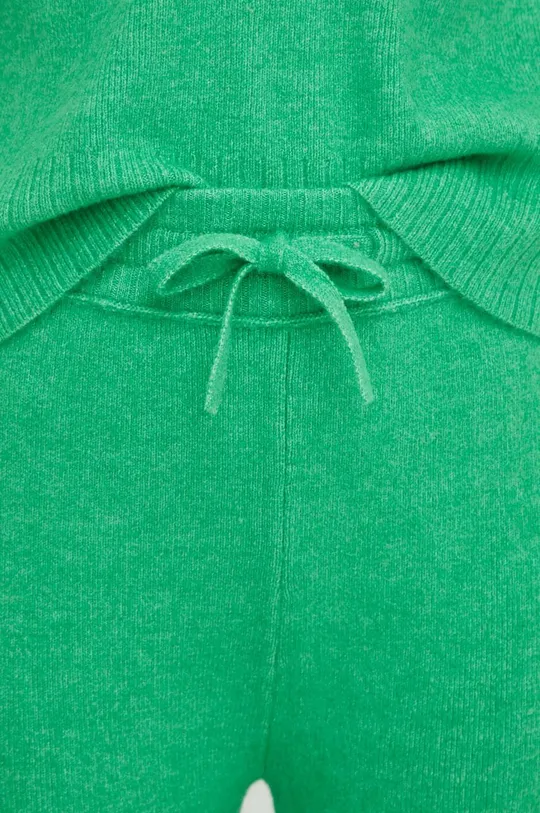 zöld Patrizia Pepe nadrág gyapjú keverékből