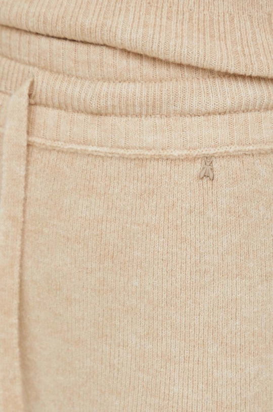 beige Patrizia Pepe pantaloni in misto lana