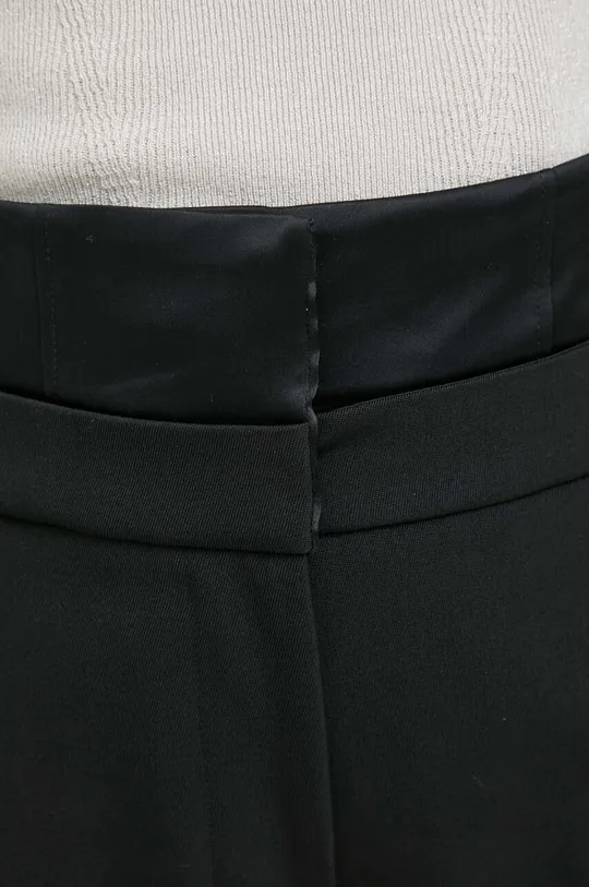 czarny Calvin Klein spodnie z domieszką wełny