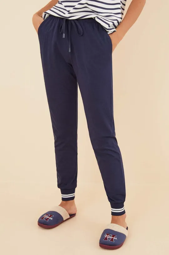 women'secret pantaloni da jogging in cotone Mix & Match HARRY POTTER COLLEGE blu navy