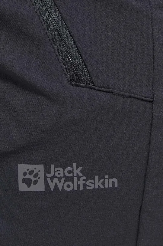 μαύρο Παντελόνι εξωτερικού χώρου Jack Wolfskin Glastal Winter