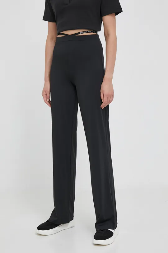 μαύρο Παντελόνι Calvin Klein Jeans Γυναικεία