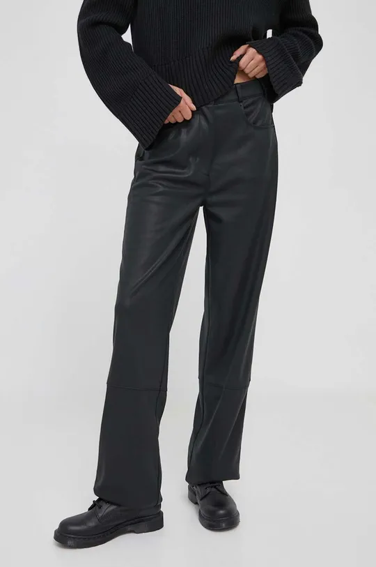 czarny Calvin Klein Jeans spodnie Damski
