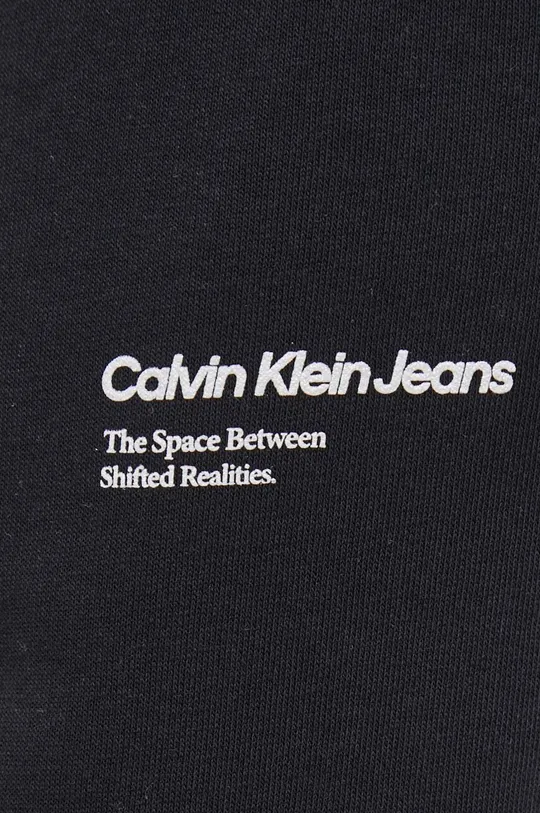 fekete Calvin Klein Jeans melegítőnadrág