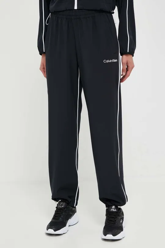 czarny Calvin Klein Performance spodnie treningowe Damski