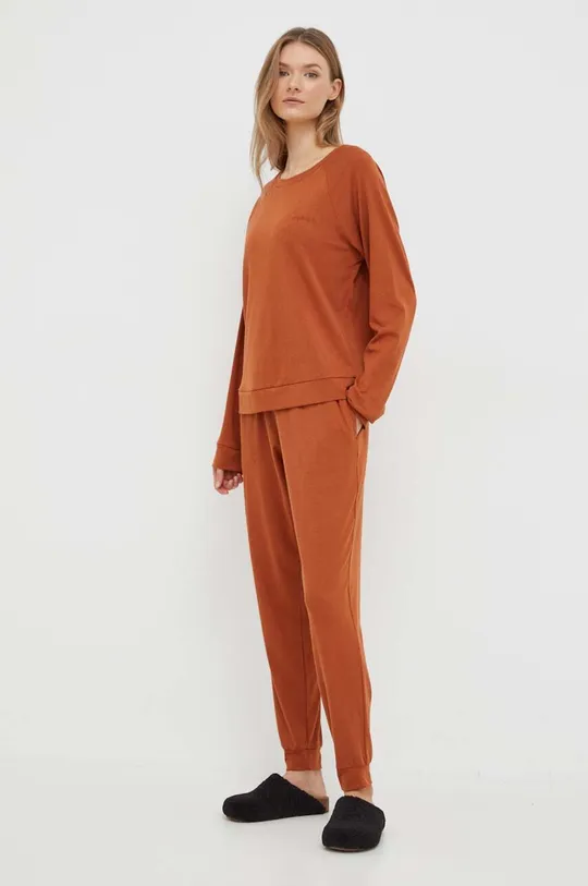 Calvin Klein Underwear spodnie piżamowe pomarańczowy