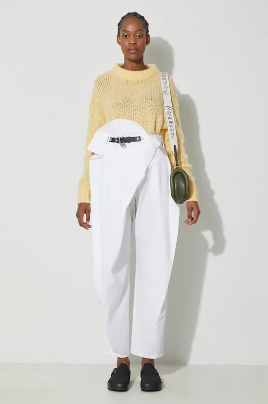 JW Anderson wool blend trousers white