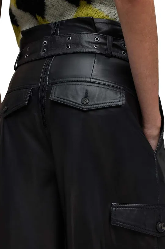 AllSaints spodnie skórzane Harlyn Materiał zasadniczy: 100 % Skóra owcza, Podszewka: 100 % Poliester z recyklingu