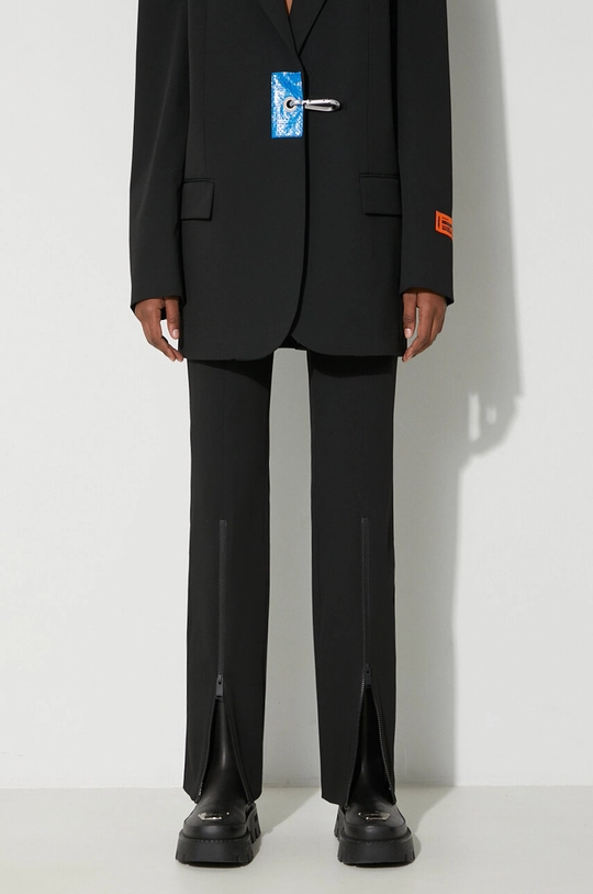 чорний Штани Heron Preston Gabardine Zip Pants Жіночий