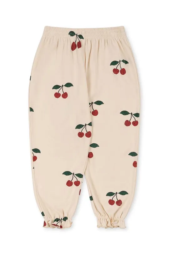 Konges Sløjd spodnie dresowe bawełniane dziecięce różowy