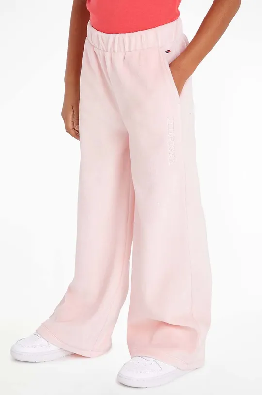 рожевий Дитячі спортивні штани Tommy Hilfiger Для дівчаток
