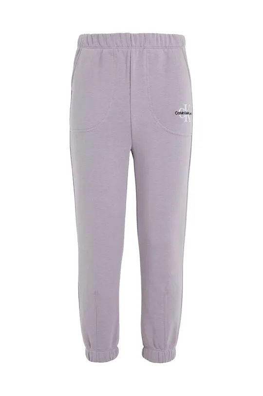 Calvin Klein Jeans spodnie dresowe dziecięce fioletowy