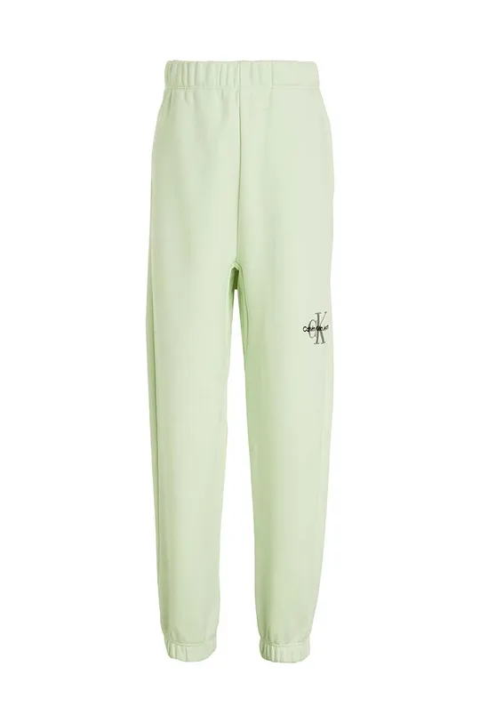 Calvin Klein Jeans spodnie dresowe dziecięce zielony