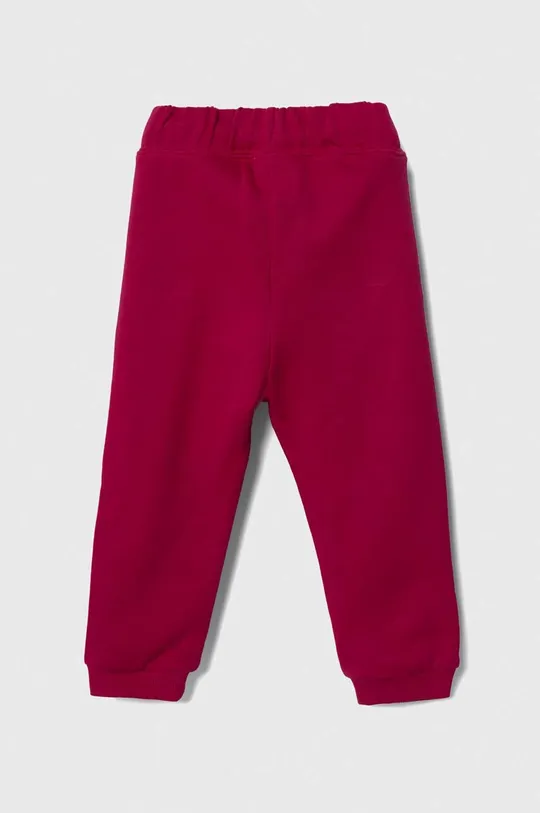 United Colors of Benetton spodnie dresowe bawełniane dziecięce różowy