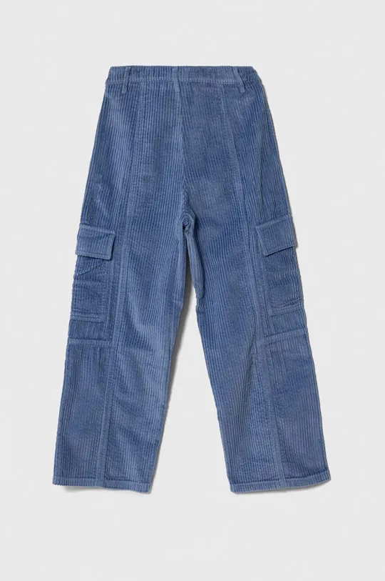 Detské manšestrové nohavice United Colors of Benetton modrá