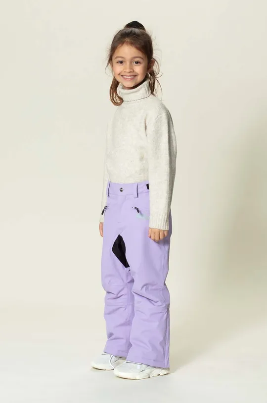 фіолетовий Дитячі лижні штани Gosoaky BIG BAD WOLF