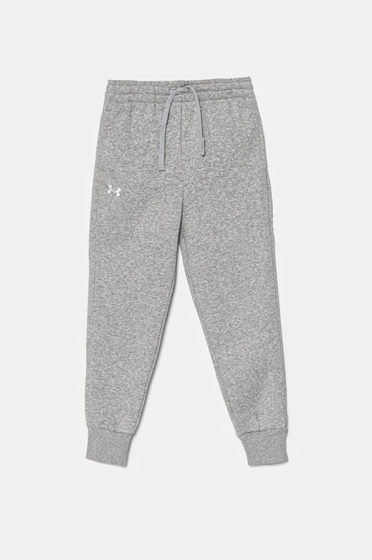 Dětské tepláky Under Armour UA Rival Fleece pletenina šedá 1379525