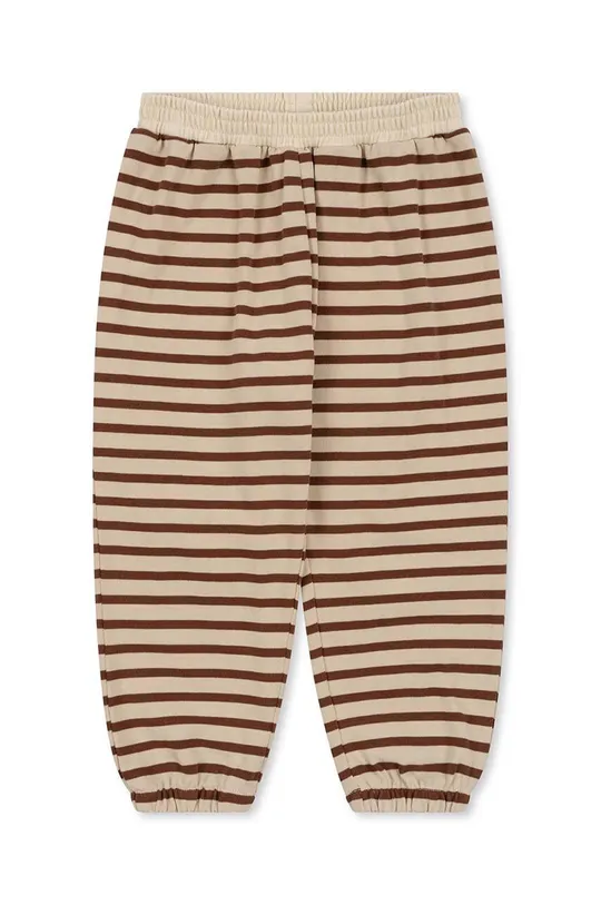 Konges Sløjd spodnie dresowe bawełniane dziecięce beżowy