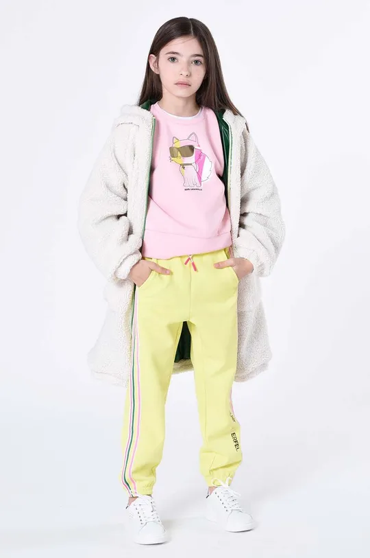 sárga Karl Lagerfeld gyerek melegítőnadrág Gyerek