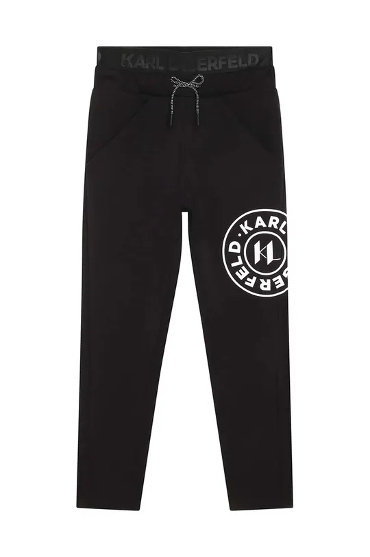Karl Lagerfeld spodnie dresowe dziecięce czarny