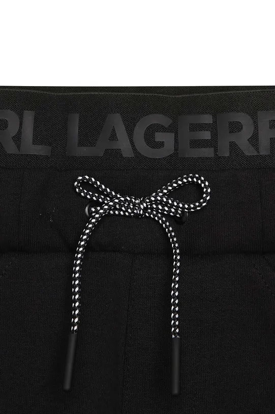 czarny Karl Lagerfeld spodnie dresowe dziecięce