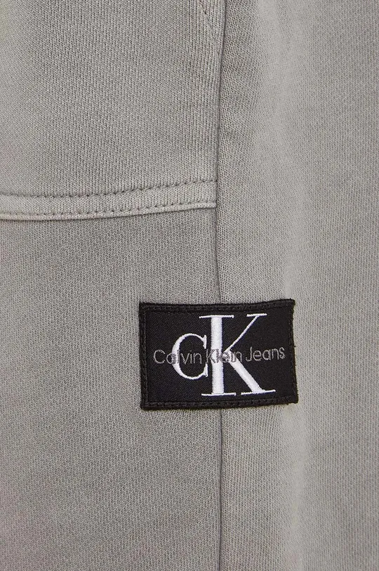 μαύρο Παιδικό βαμβακερό παντελόνι Calvin Klein Jeans