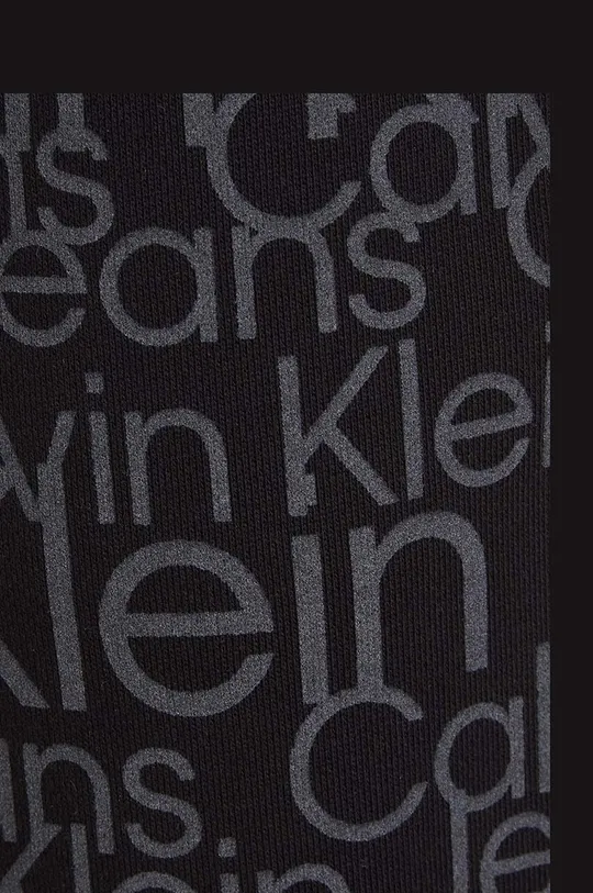 fekete Calvin Klein Jeans gyerek pamut melegítőnadrág