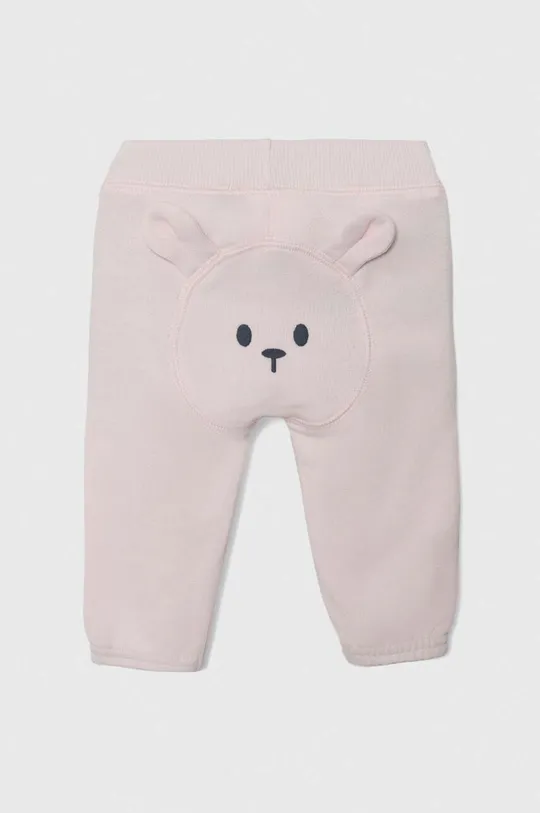 розовый Хлопковые штаны для младенцев United Colors of Benetton Детский