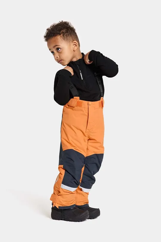 pomarańczowy Didriksons spodnie narciarskie dziecięce IDRE KIDS PANTS