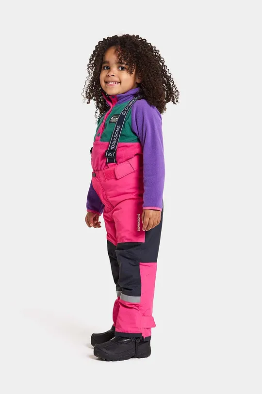 różowy Didriksons spodnie narciarskie dziecięce IDRE KIDS PANTS