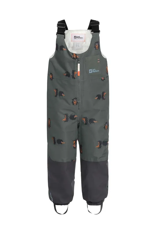 сірий Дитячі штани для зимових видів спорту Jack Wolfskin GLEEL 2L INS PRINT BIB Дитячий