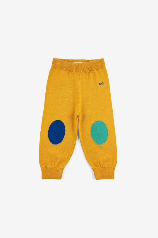 Bobo Choses spodnie dresowe bawełniane niemowlęce żółty