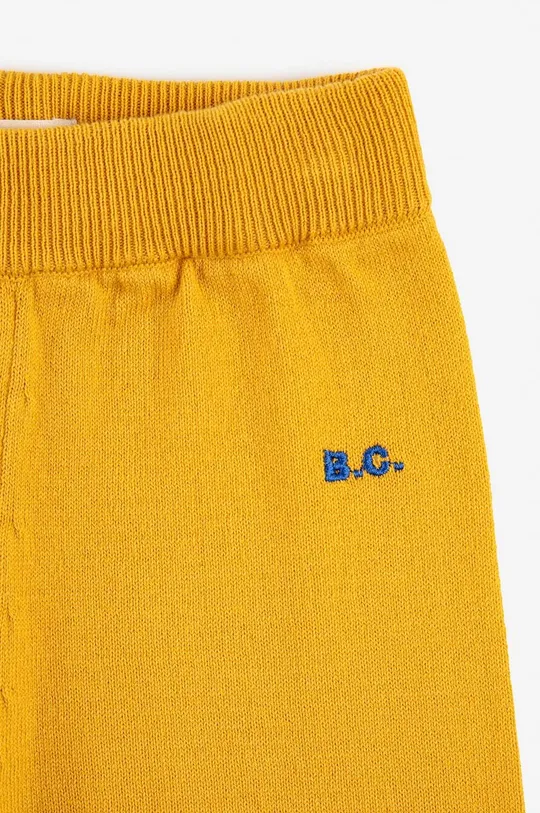 żółty Bobo Choses spodnie dresowe bawełniane niemowlęce