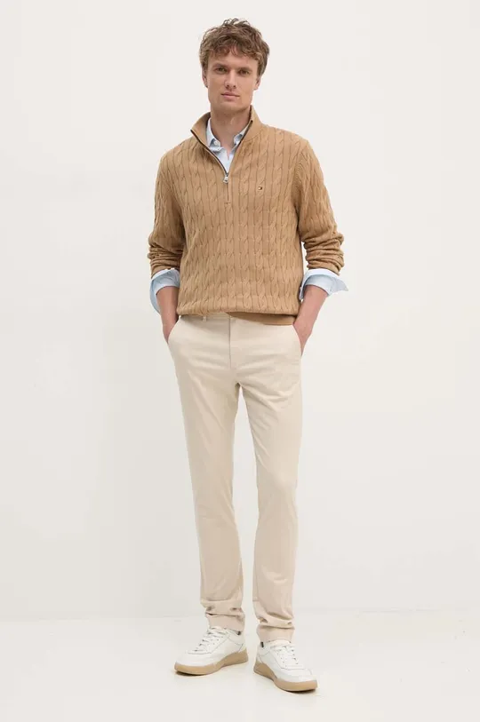 Tommy Hilfiger pantaloni MW0MW26619 beige SS24