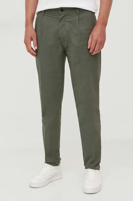 πράσινο Παντελόνι Calvin Klein Ανδρικά