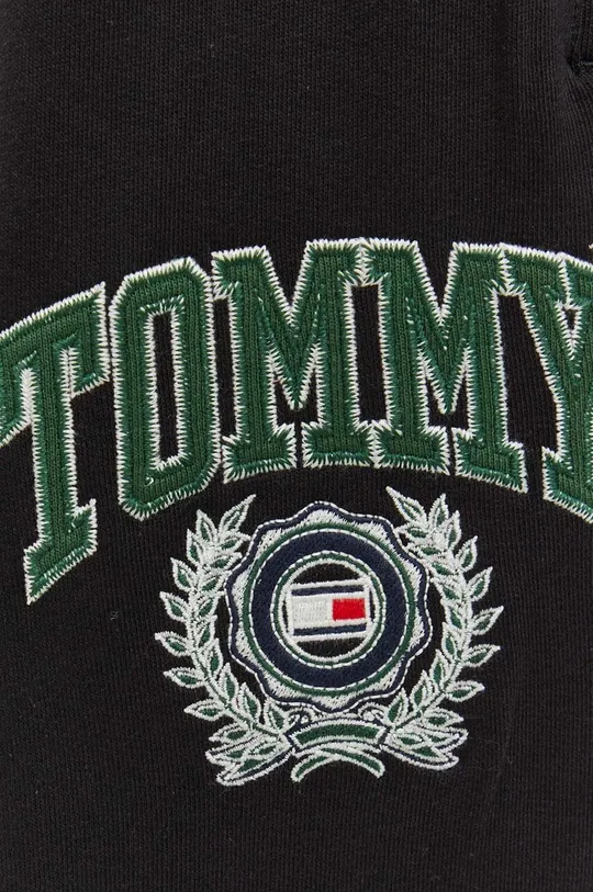 μαύρο Βαμβακερό παντελόνι Tommy Jeans