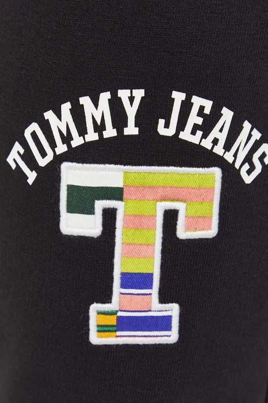 nero Tommy Jeans pantaloni da jogging in cotone