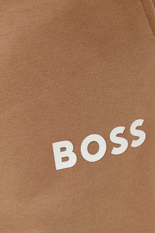 μπεζ Βαμβακερό παντελόνι BOSS