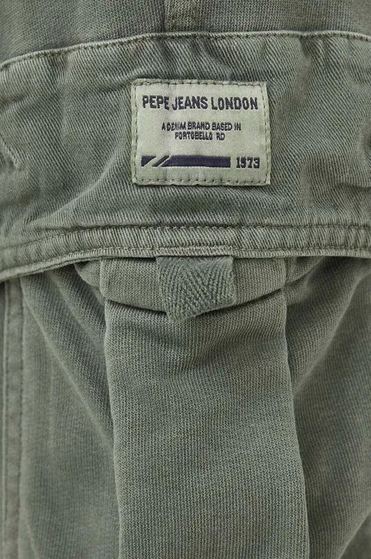 πράσινο Βαμβακερό παντελόνι Pepe Jeans McGray