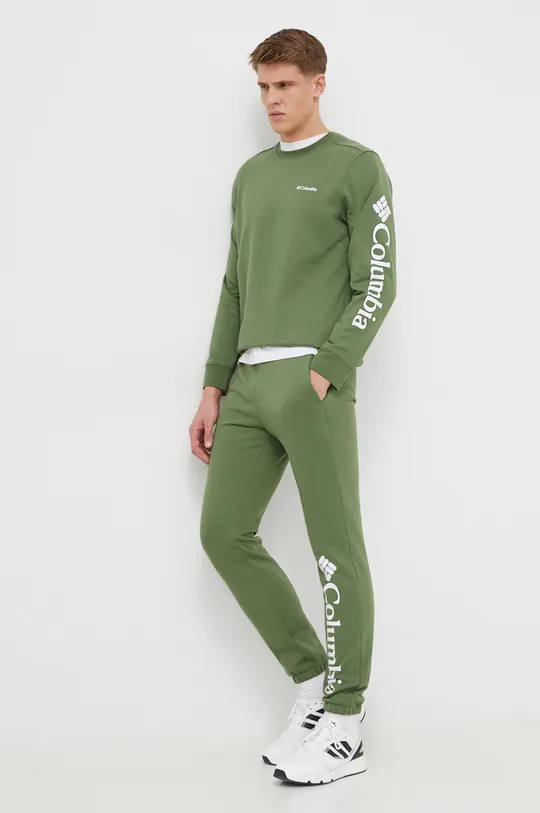 Columbia spodnie dresowe Trek zielony