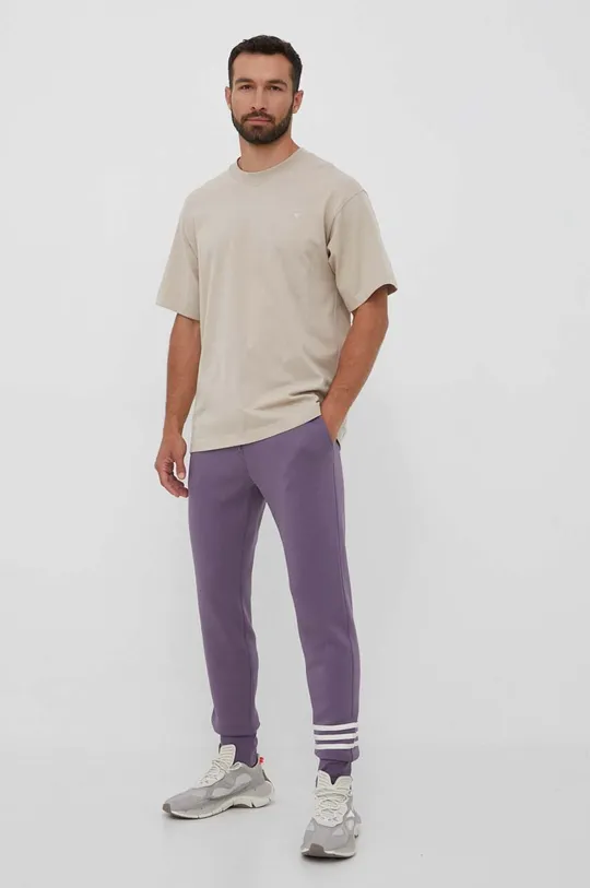 adidas Originals spodnie dresowe fioletowy