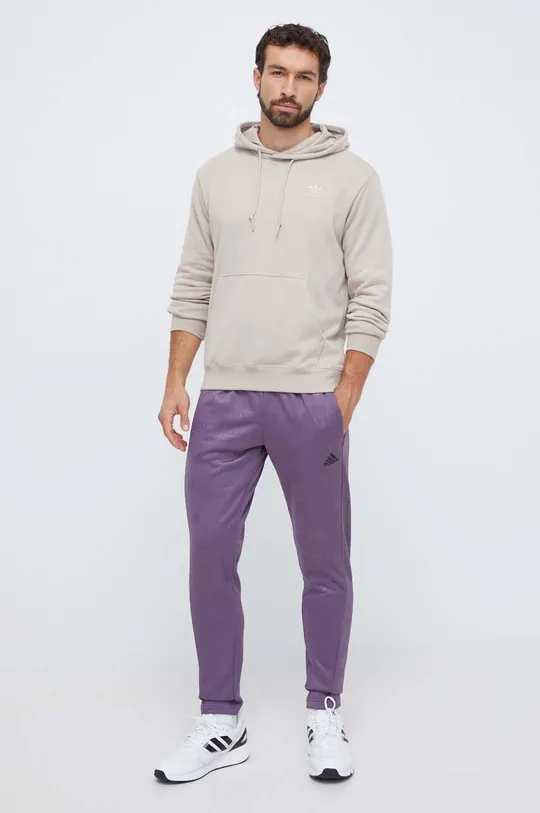 adidas spodnie dresowe fioletowy