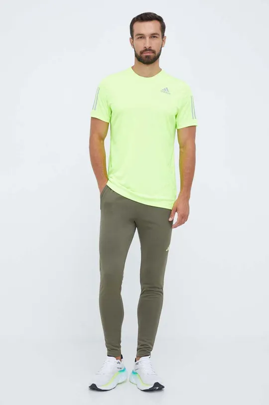 Штани для тренувань adidas Performance Train Essentials Seasonal зелений