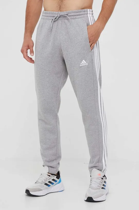 серый Хлопковые спортивные штаны adidas Мужской