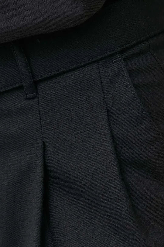 czarny Michael Kors spodnie wełniane