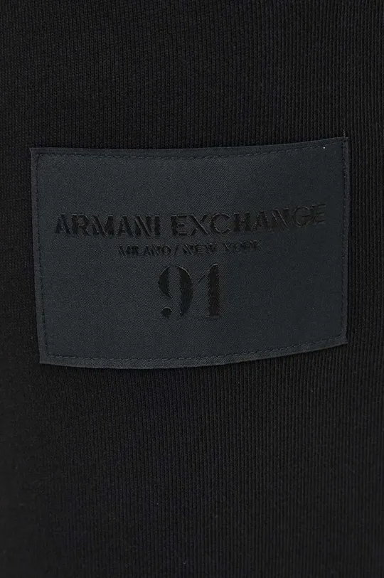 črna Bombažen spodnji del trenirke Armani Exchange