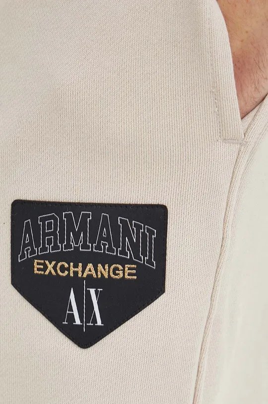 hnedá Tepláky Armani Exchange
