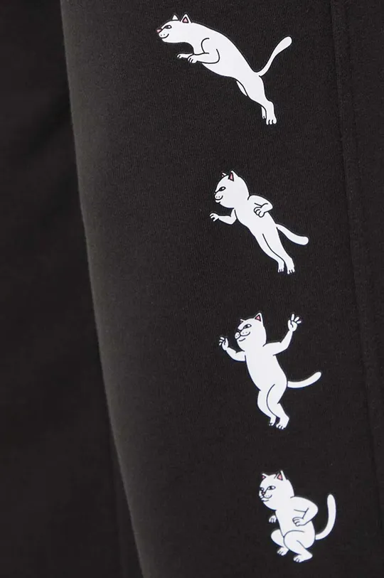 czarny Puma spodnie dresowe bawełniane PUMA X RIPNDIP