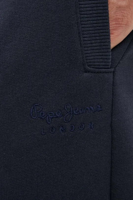 темно-синій Бавовняні спортивні штани Pepe Jeans Ryan