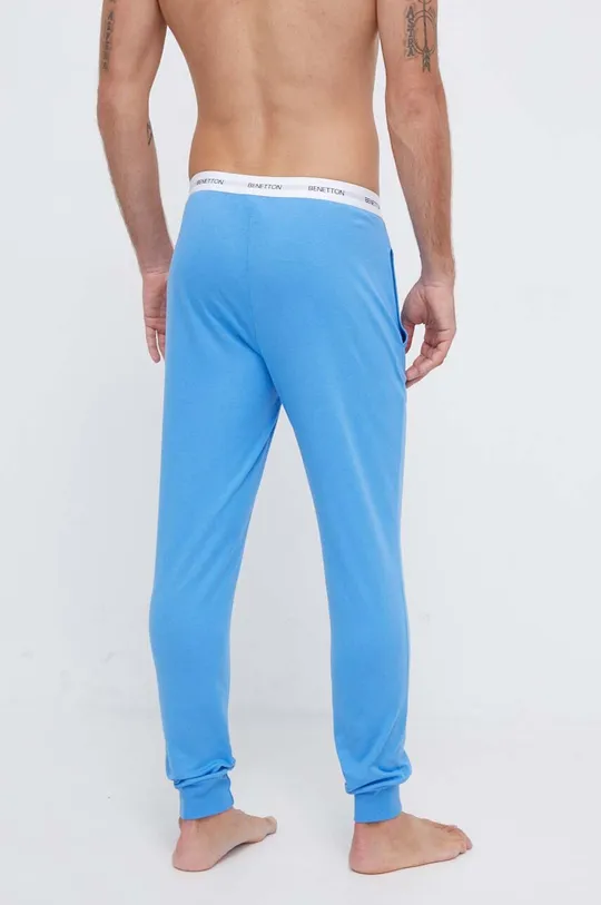 Homewear pamučne hlače United Colors of Benetton plava
